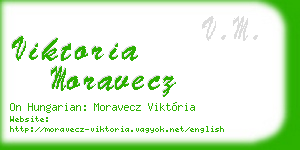 viktoria moravecz business card